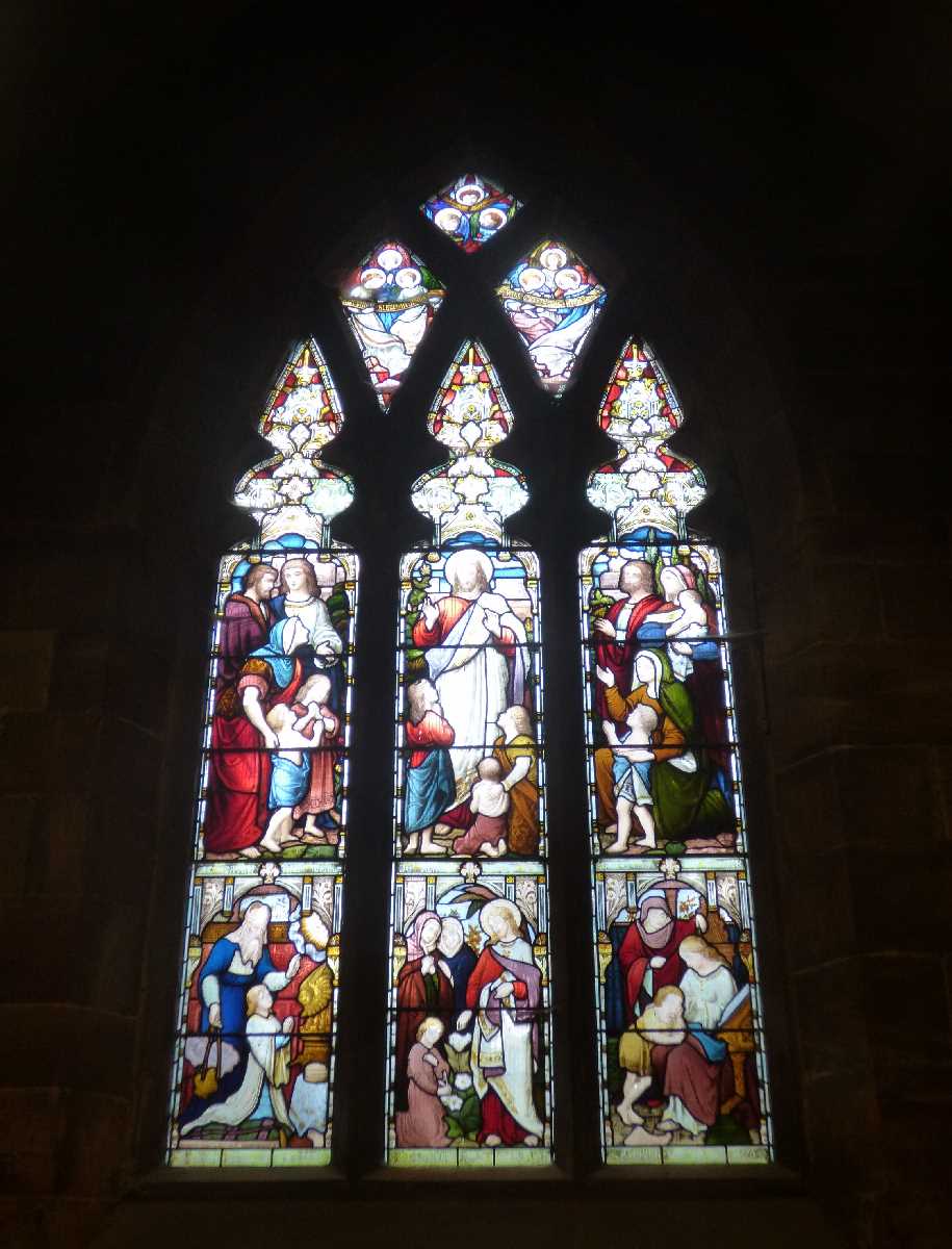 Stained glass window St Marys Handsworth